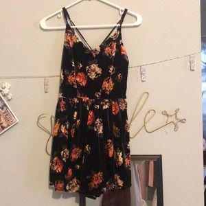 Target Velvet Floral Romper